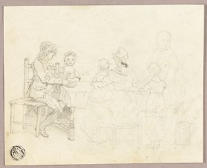 Família à mesa de George Morland