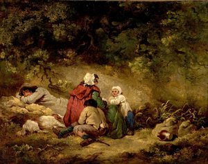Acampamento cigano de George Morland