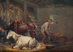 Cavalos em um estábulo, 1791