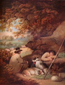 Pastores repousando, século 18, 1919 de George Morland