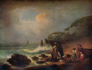 Fotografar aves marinhas, 1795 de George Morland