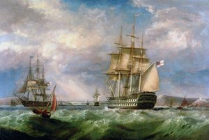 Navegação britânica de homens e mulheres em Cork Harbour
