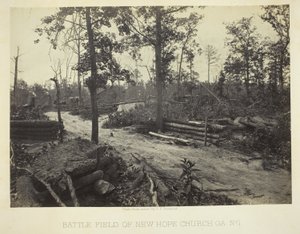 Campo de batalha da Igreja de Nova Esperança, GA, nº 1 de George N. Barnard