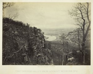 Vale de Chattanooga a partir de Lookout Mountain, n.º 2 de George N. Barnard