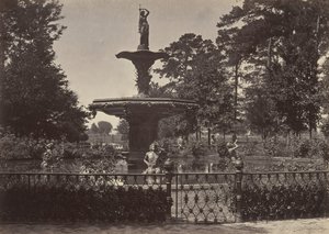 Fonte, Savannah, Geórgia, década de 1860. de George N. Barnard
