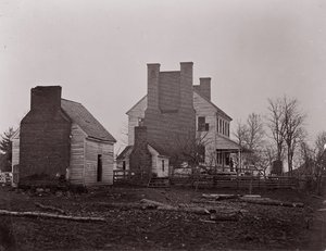 Casa Luís. Campo de batalha de Bull Run, 1861-62. de George N. Barnard