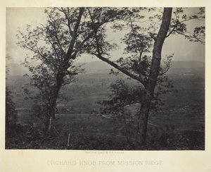 Orchard Knob a partir de Mission Ridge de George N. Barnard