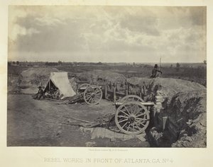 Rebel Works in Front of Atlanta, GA, No. 4, 1864. de George N. Barnard
