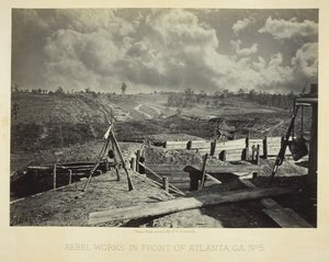 Rebel Works in Front of Atlanta, GA, No. 5, 1864. de George N. Barnard