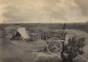 Fortificações confederadas diante de Atlanta, Geórgia, n.º 4 de George N. Barnard