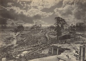 Rebel Works in Front of Atlanta, Georgia No. 1, década de 1860. de George N. Barnard