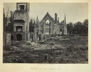 Ruínas em Columbia, SC, 1865. de George N. Barnard