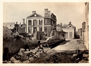 Ruínas da Mansão Pinckney, Charleston SC de George N. Barnard