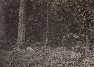 Cena da morte do general McPherson, 1864 ou 1866. de George N. Barnard