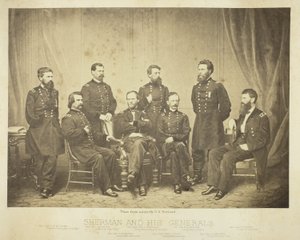 Sherman e os seus generais de George N. Barnard
