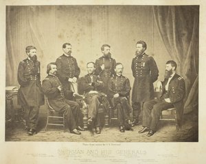 Sherman e seus generais, 1865. de George N. Barnard
