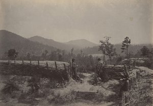A passagem de Allatoona, Geórgia, década de 1860. de George N. Barnard