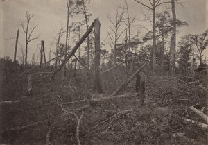 A Igreja Hell Hole New Hope, Geórgia, década de 1860. de George N. Barnard