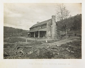 A casa de John Ross, Ringgold, Geórgia de George N. Barnard