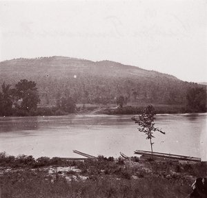 Vista no Rio Tennessee, ca. 1864. de George N. Barnard
