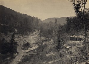 Vale de Whiteside abaixo da ponte de George N. Barnard