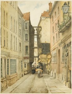 Mary-le-Port Street (lápis e aquarela sobre papel)