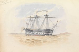Monarch" em Sheerness a partir do "Trafalgar" 29 de janeiro de 1851