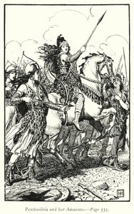 A Ilíada: Penthesileia e as suas Amazonas (gravura)