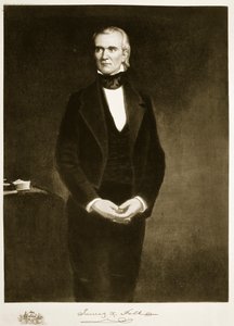 James K. Polk (1795-1849), 11º Presidente dos Estados Unidos da América, pub. 1901 (fotogravura)