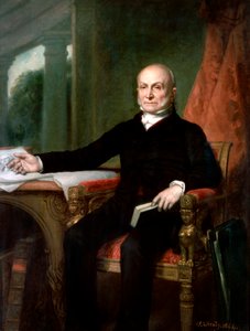 Retrato Oficial do Presidente John Quincy Adams por George P.A. Healy de George Peter Alexander Healy