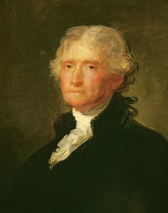 Retrato de Thomas Jefferson, depois de uma pintura de Gilbert Stuart (1755-1828)