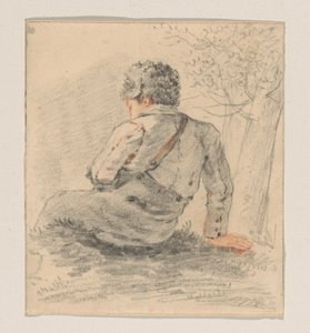 Rapaz sentado, visto por trás de George Pieter Westenberg