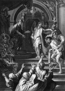 Eles gritaram, dizendo: Crucifique-o, crucifique-o, c1840.