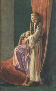 Uma menina turca, 1853 (wc com bodycolour no papel)