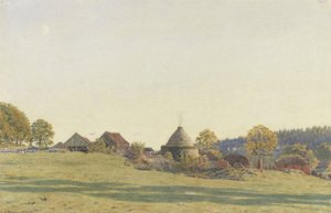Brickfield na Pitland Street, Surrey (chumbo preto, wc e bodycolour no papel) de George Price Boyce