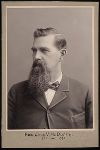Retrato de John Van McDuffie 1841-1896, Antes de 1896. de George Prince