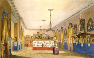 Uma exposição no Old Town Hall, Oxford, 1854 de George Pyne