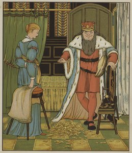 Ilustração para Rumpelstiltskin por The Brothers Grimm