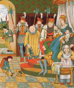 Rumpelstiltskin chega para reivindicar o primeiro filho nascido da princesa como sua recompensa, 1882
