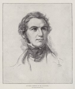 Um retrato adiantado do Sr. Gladstone de George Richmond