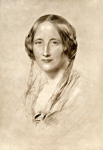 Elizabeth Gaskell, romancista britânica do século XIX, 1910.
