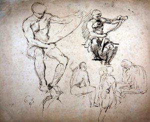Homens nus - estudos para os Antigos