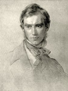 Retrato de Sir Joseph Dalton Hooker. 1855 (grafite sobre papel)