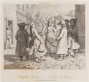 Anbachers, Ansbach, c.1821 (gravura) de George Robert Lewis