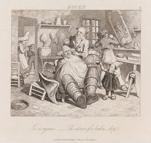 Barbearia, Rouen, c.1821 (gravura)