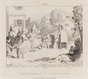 Grupo Industrious, Toul, c.1821 (gravura) de George Robert Lewis