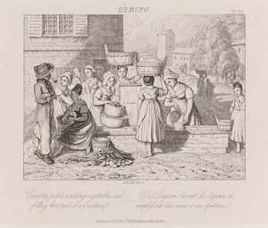 Lavando Vegetais, Heming, c.1821 (gravura)