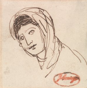 Uma cabeça feminina de George Romney