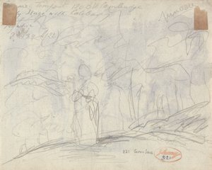 Uma menina num bosque de George Romney
