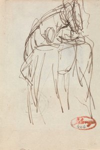 Um homem com um cavalo de George Romney